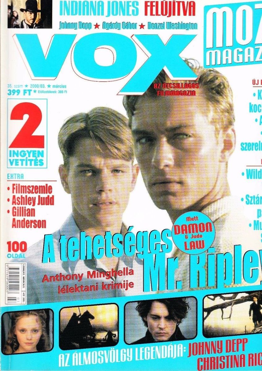 VOX (HU) magazine side cover Issue 35 March 2000