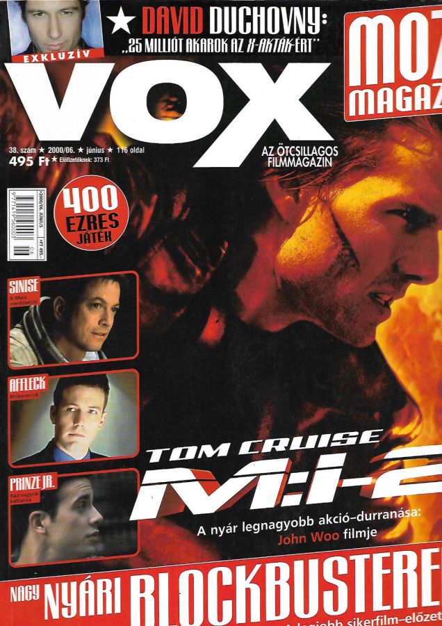 VOX (HU) magazine side cover Issue 38 June 2000