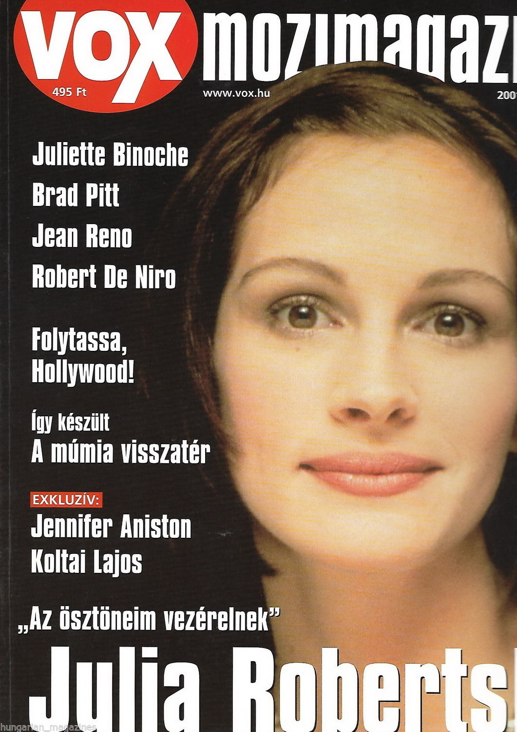 VOX (HU) magazine side cover Issue 49 May 2001