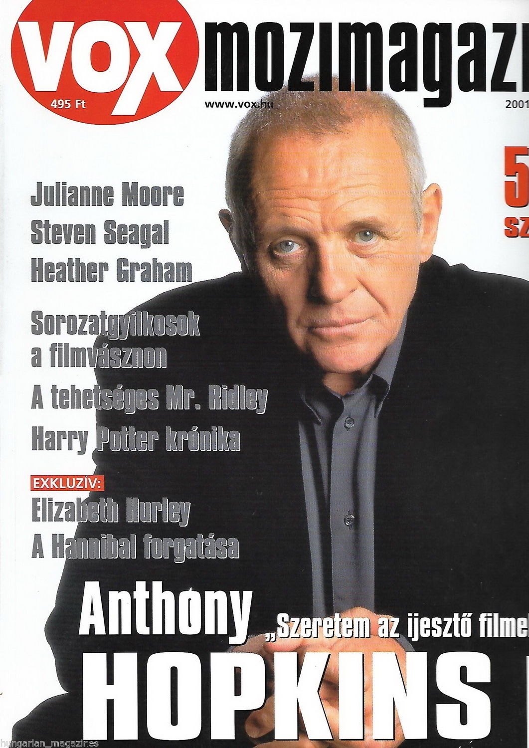 VOX (HU) magazine side cover Issue 50 June 2001