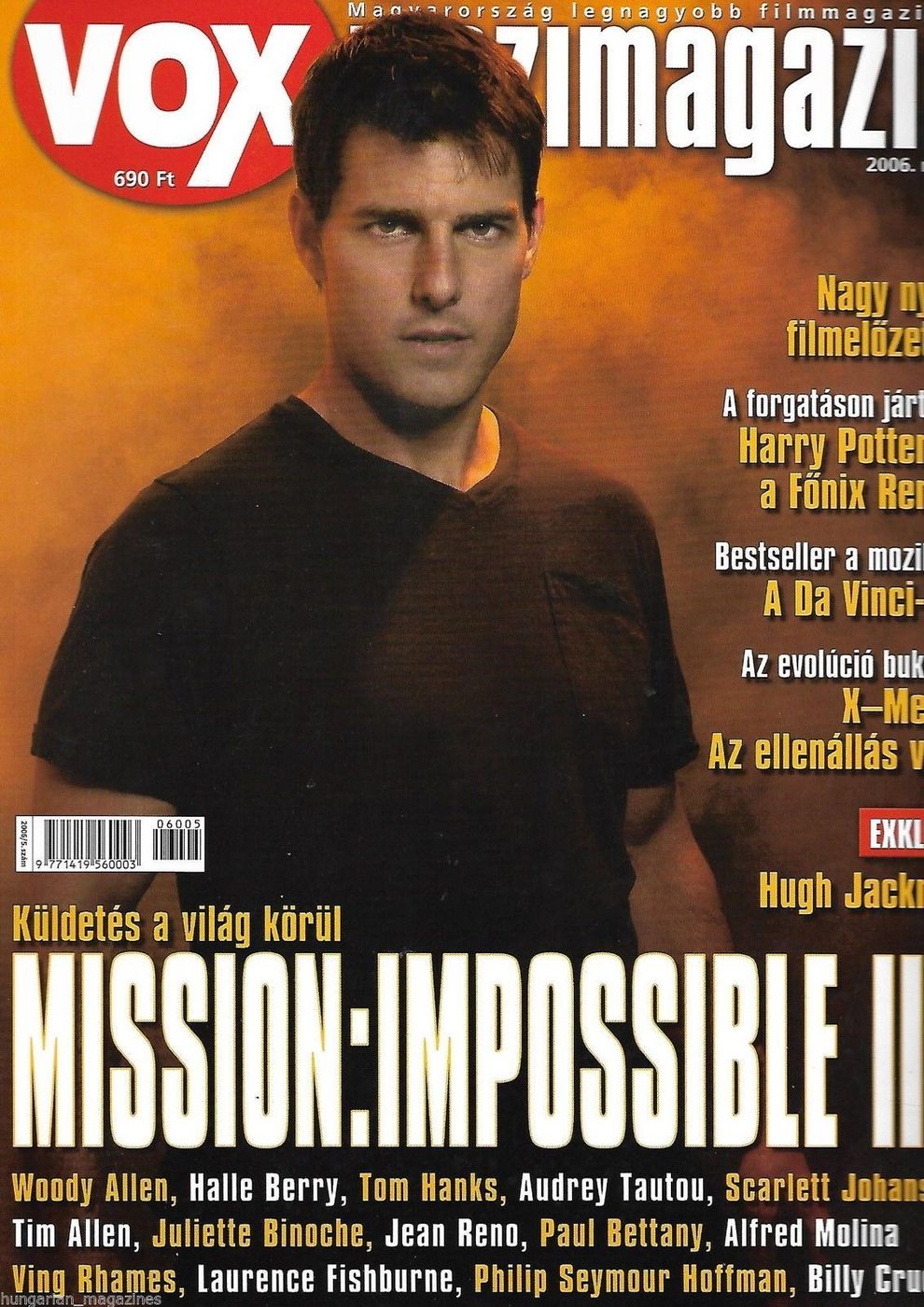 VOX (HU) magazine side cover Issue 109 May 2006