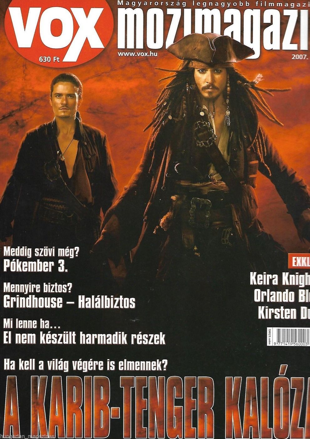 VOX (HU) magazine side cover Issue 121 May 2007