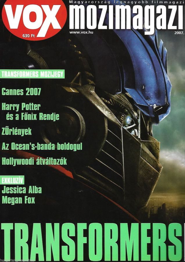 VOX (HU) magazine side cover Issue 123 July 2007