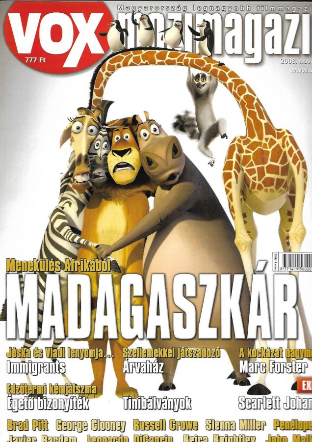 VOX (HU) magazine side cover Issue 139 November 2008