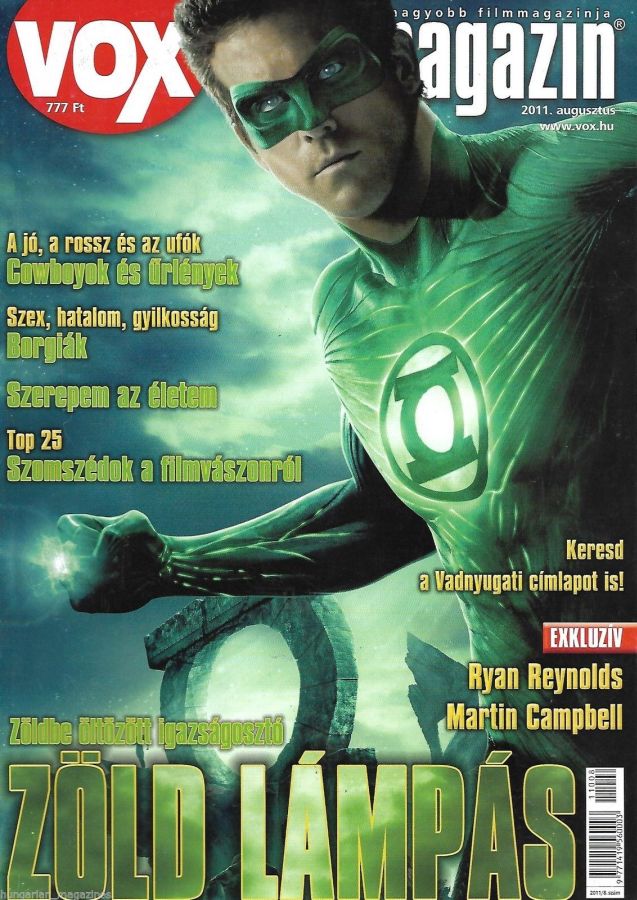 VOX (HU) magazine side cover Issue 172 August 2011