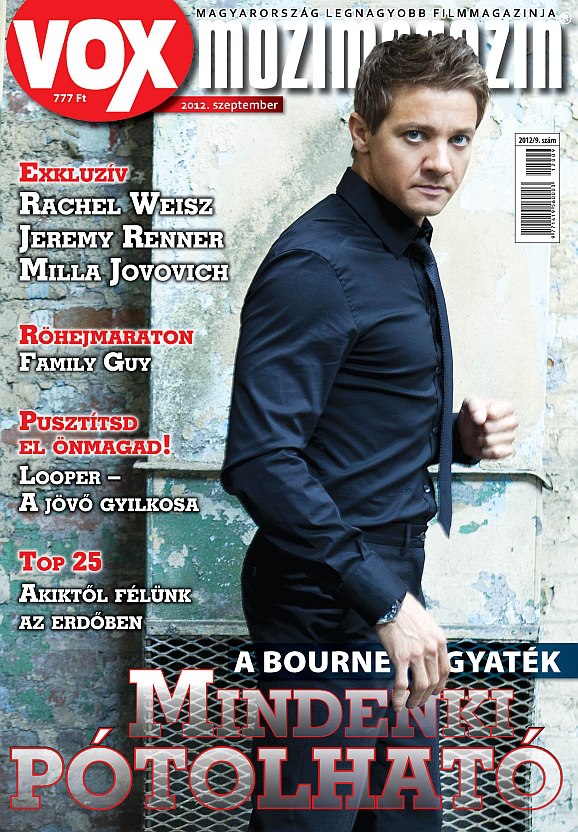 VOX (HU) magazine side cover Issue 185 September 2012