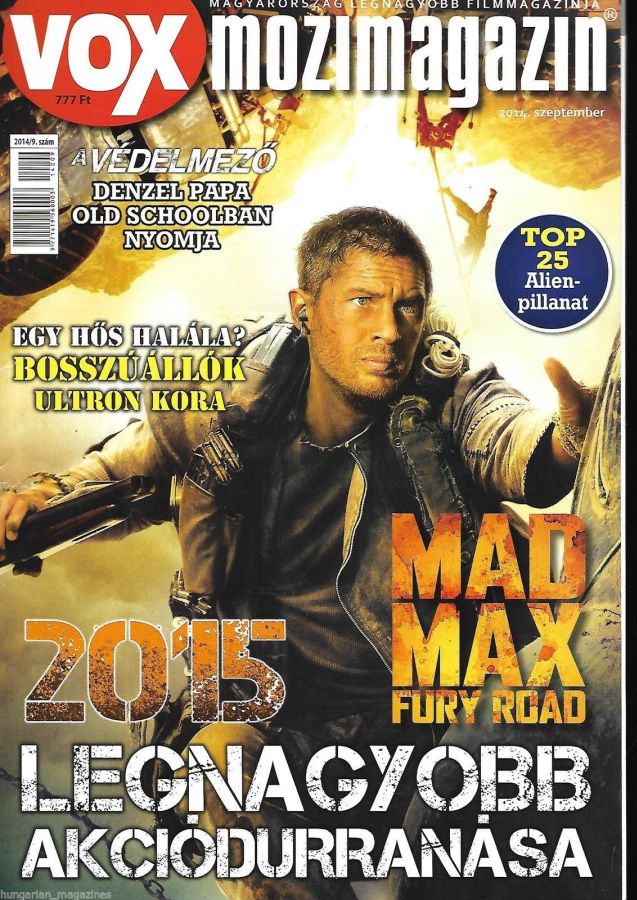 VOX (HU) magazine side cover Issue 209 September 2014