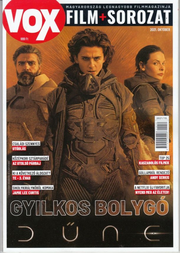VOX (HU) magazine side cover Issue 294  October 2021
