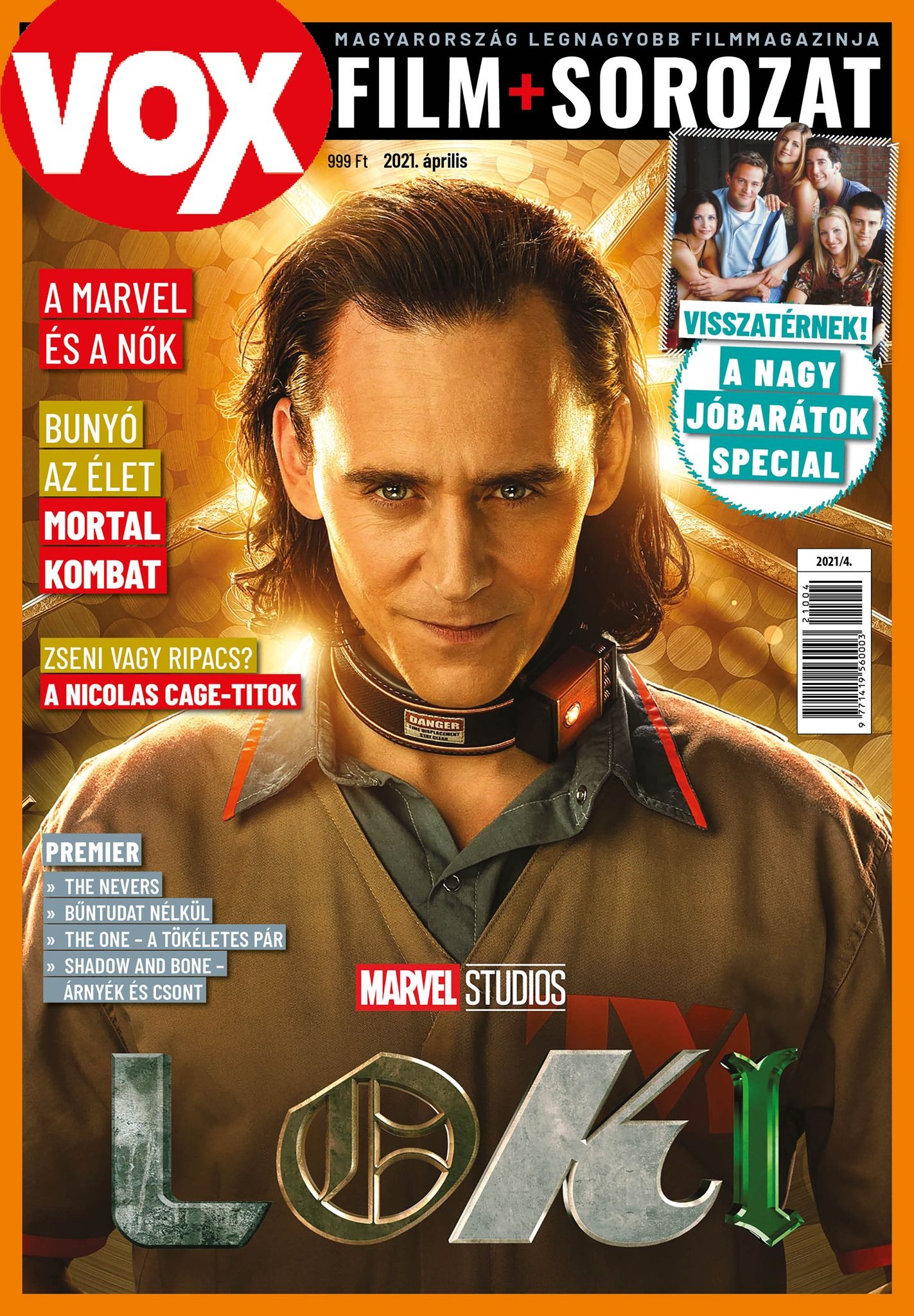 VOX (HU) magazine side cover Issue 288  April 2021