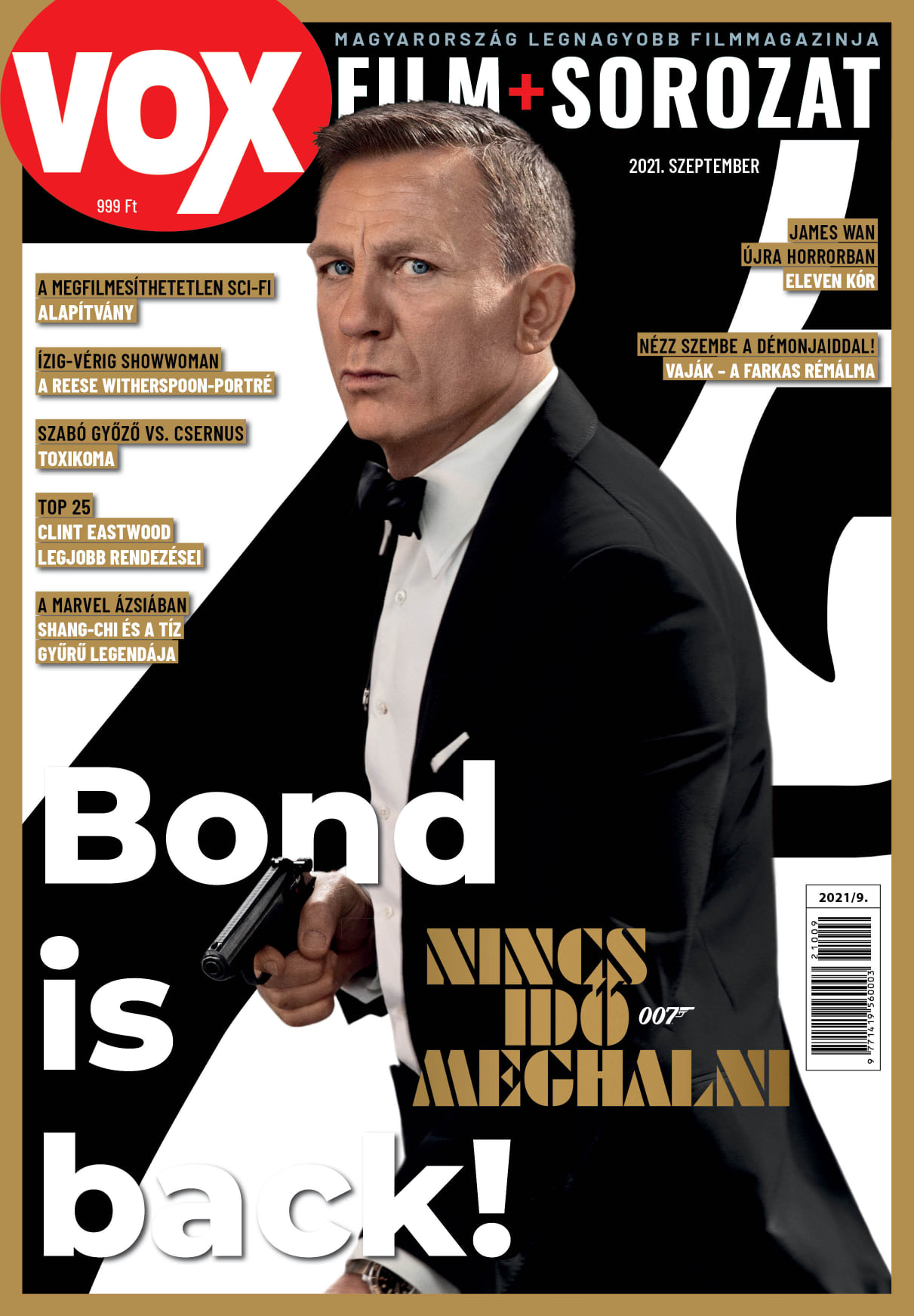 VOX (HU) magazine side cover Issue 293  September 2021