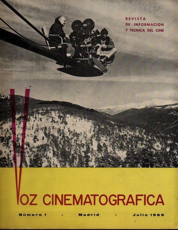 VOZ CINEMATOGRAFICA magazine side cover Issue 1  July 1969