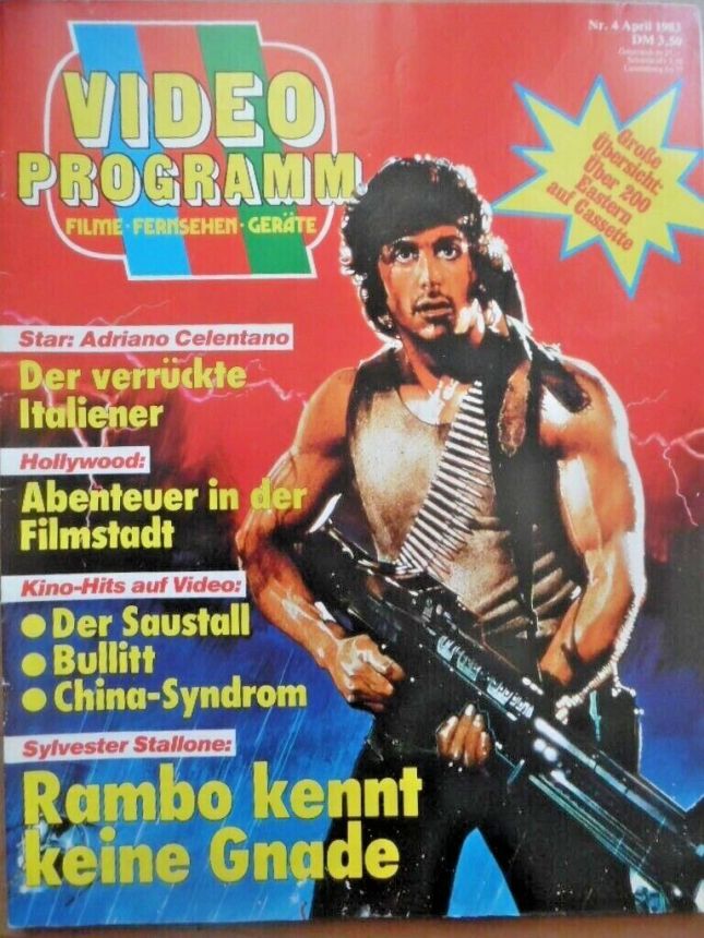 VIDEO PROGRAMM magazine side cover  April 1983