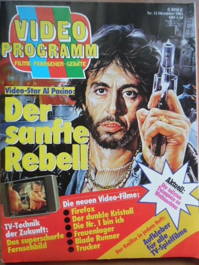 VIDEO PROGRAMM magazine side cover  December 1983