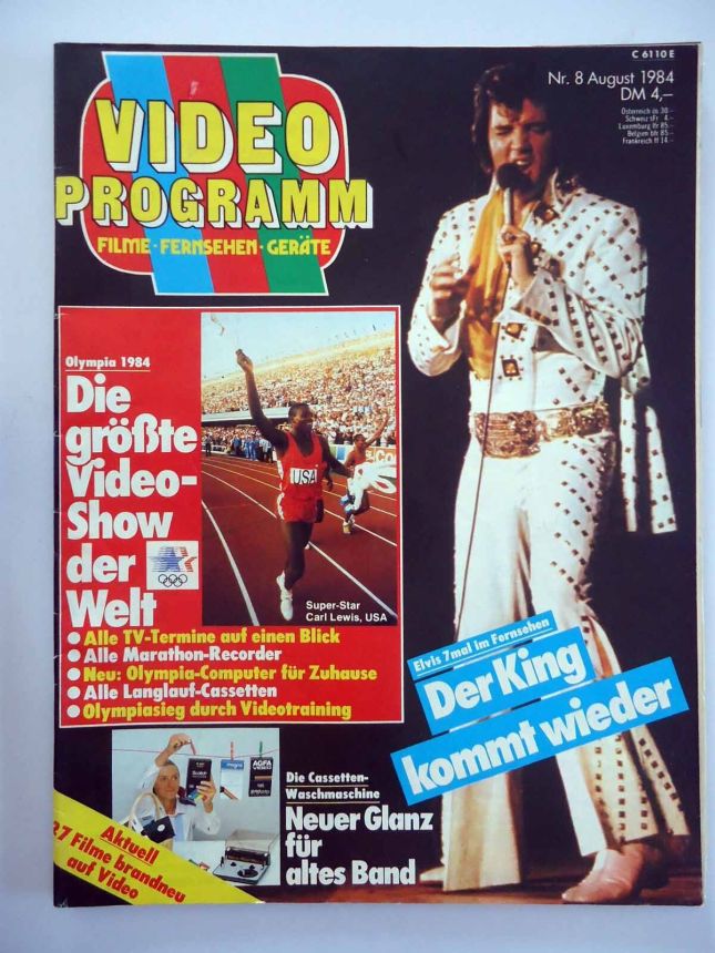 VIDEO PROGRAMM magazine side cover  August 1984