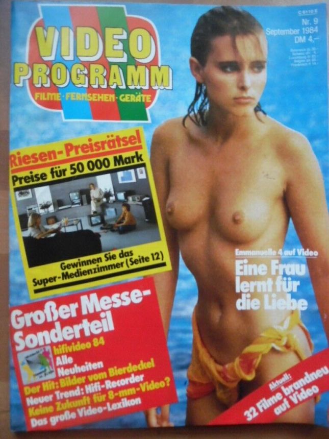 VIDEO PROGRAMM magazine side cover  September 1984
