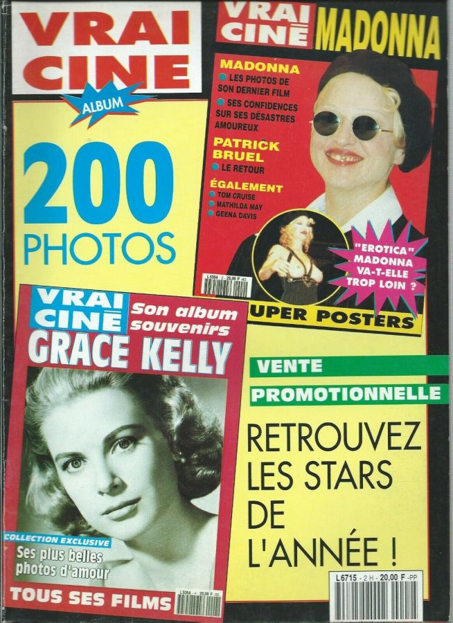 VRAI CINE magazine side cover Issue 2  Special   1992