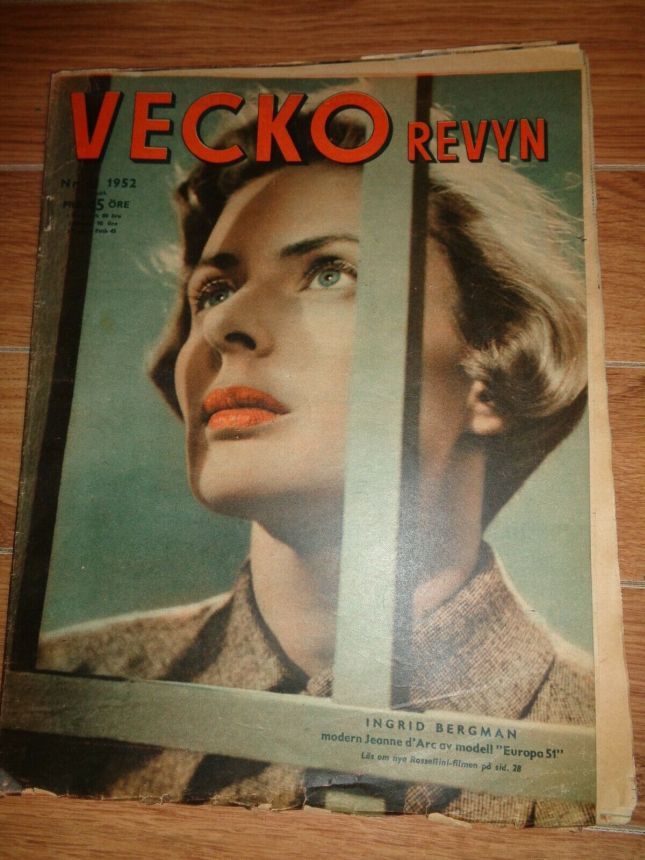 VECKO-REVYN magazine side cover Issue 45   1952