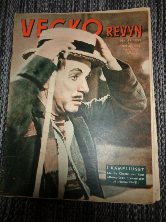 VECKO-REVYN magazine side cover Issue 47   1952