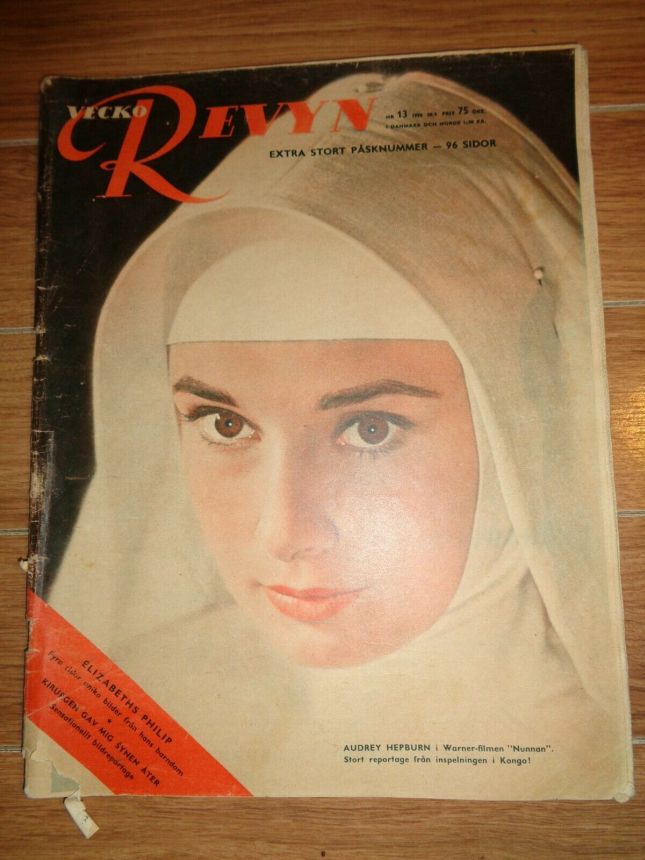 VECKO-REVYN magazine side cover Issue 13   1958