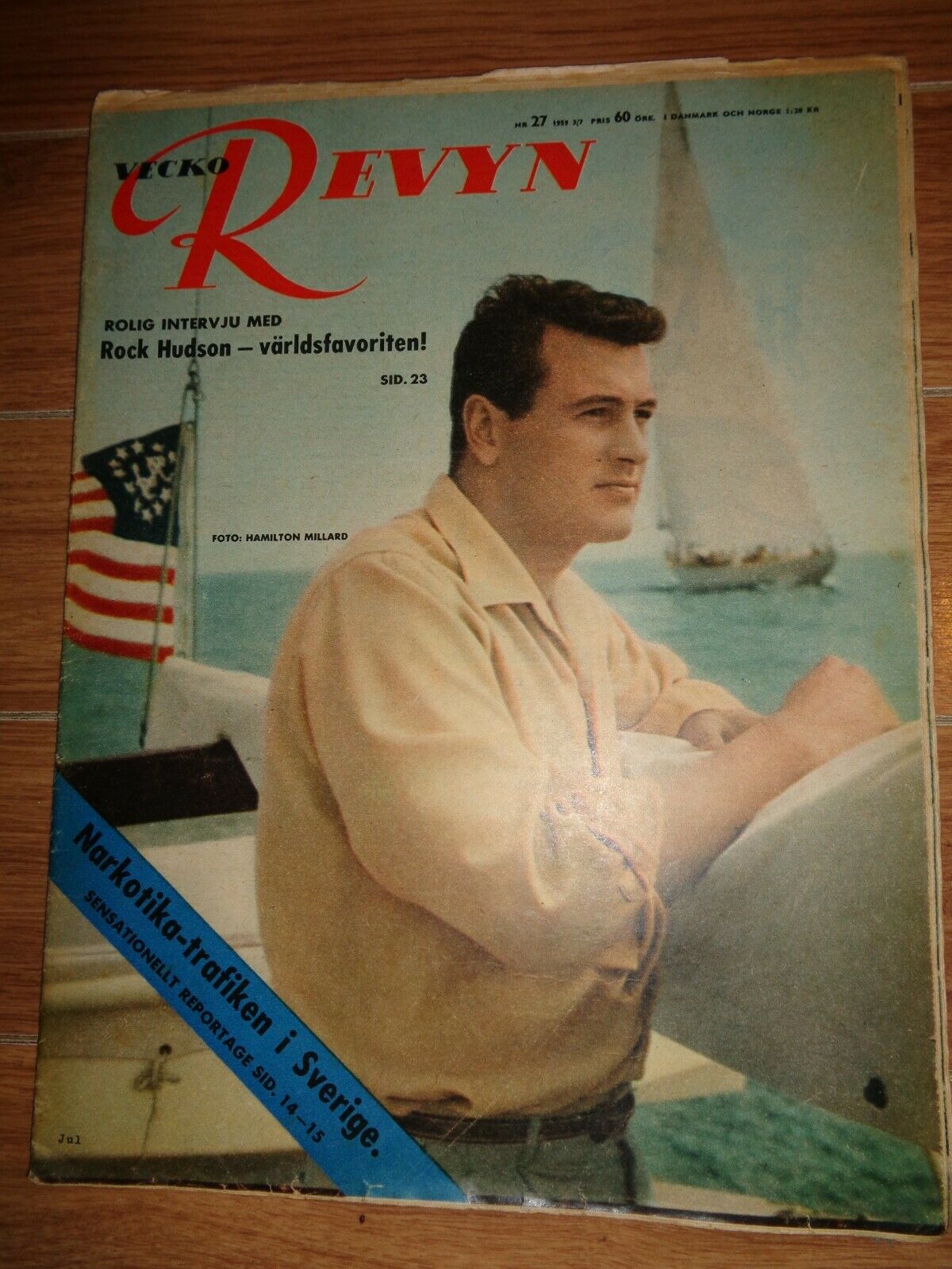 VECKO-REVYN magazine side cover Issue 27   1959