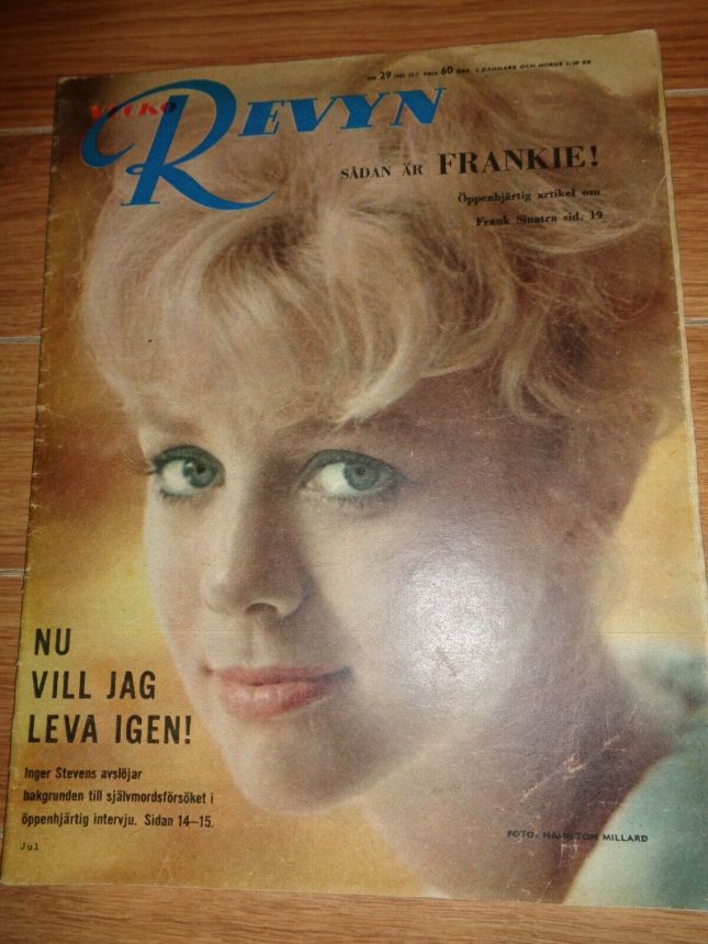VECKO-REVYN magazine side cover Issue 29   1959