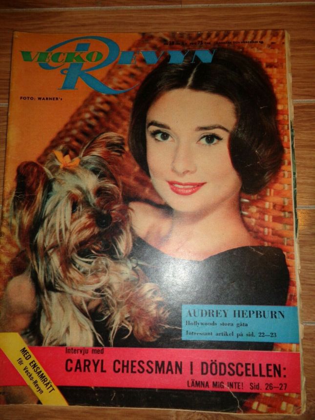 VECKO-REVYN magazine side cover Issue 38   1959