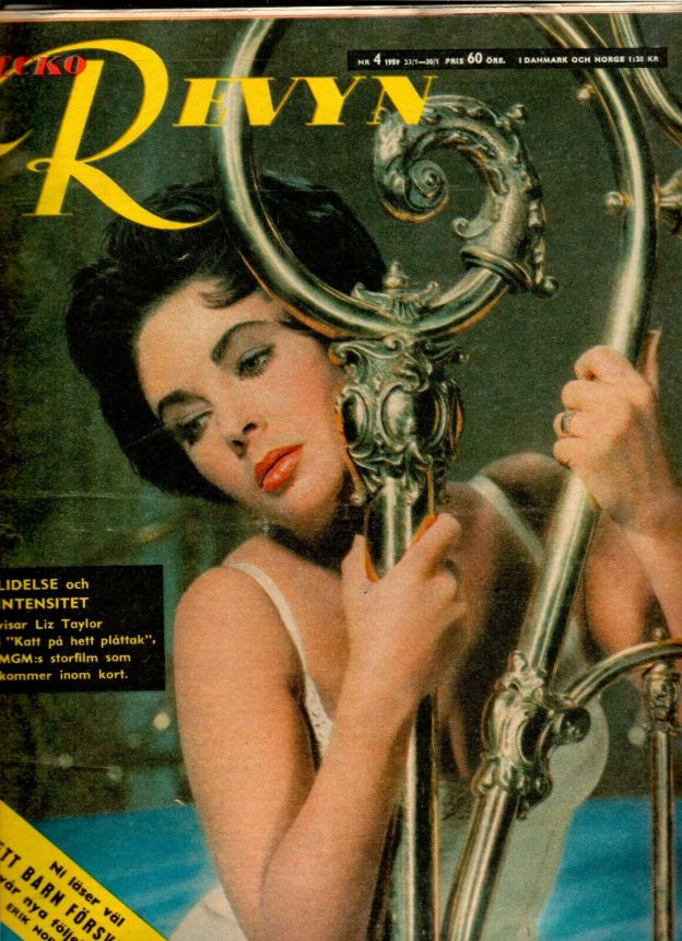 VECKO-REVYN magazine side cover Issue 4   1959