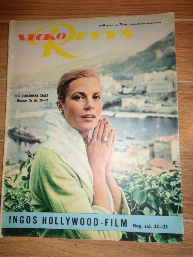 VECKO-REVYN magazine side cover Issue 45   1959