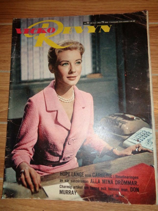 VECKO-REVYN magazine side cover Issue 46   1959