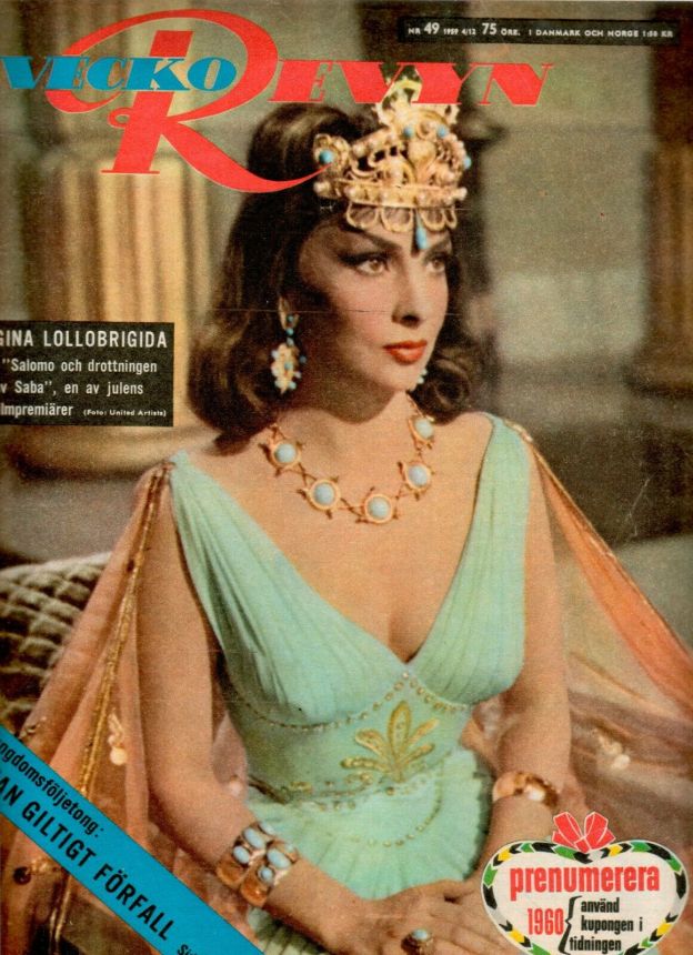 VECKO-REVYN magazine side cover Issue 49   1959