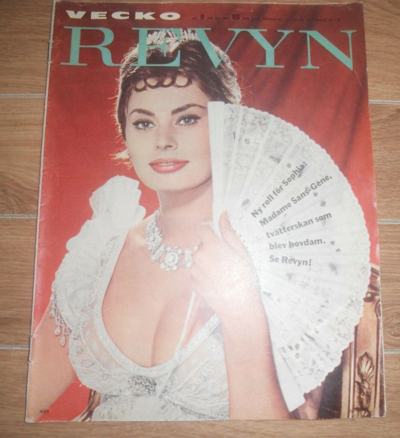 VECKO-REVYN magazine side cover Issue 8   1962