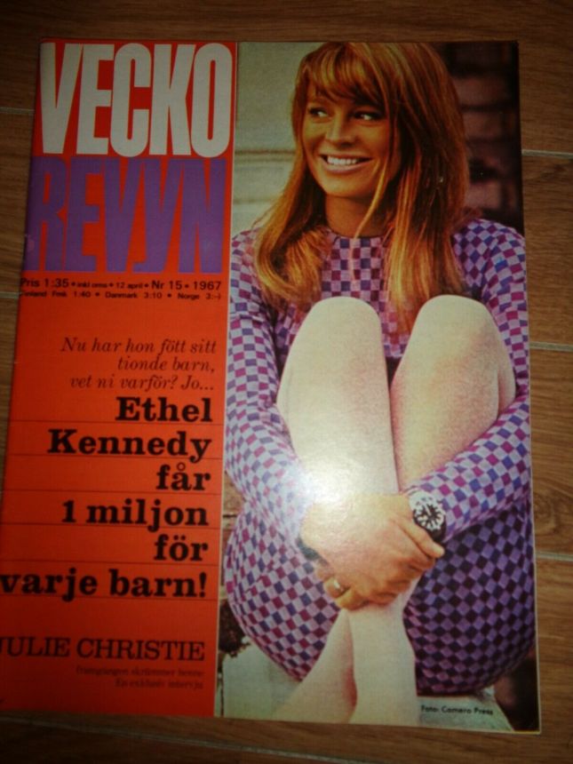 VECKO-REVYN magazine side cover Issue 15   1967