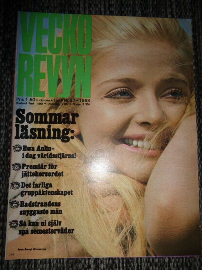 VECKO-REVYN magazine side cover Issue 27   1968