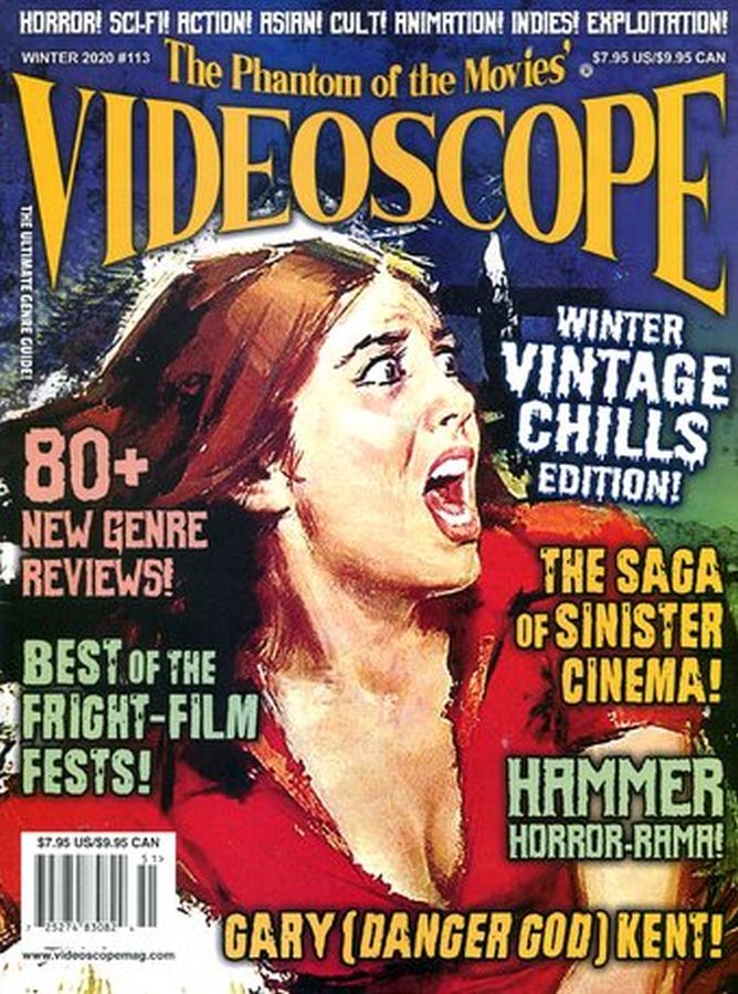 VIDEOSCOPE magazine side cover Issue 113 Winter 2019