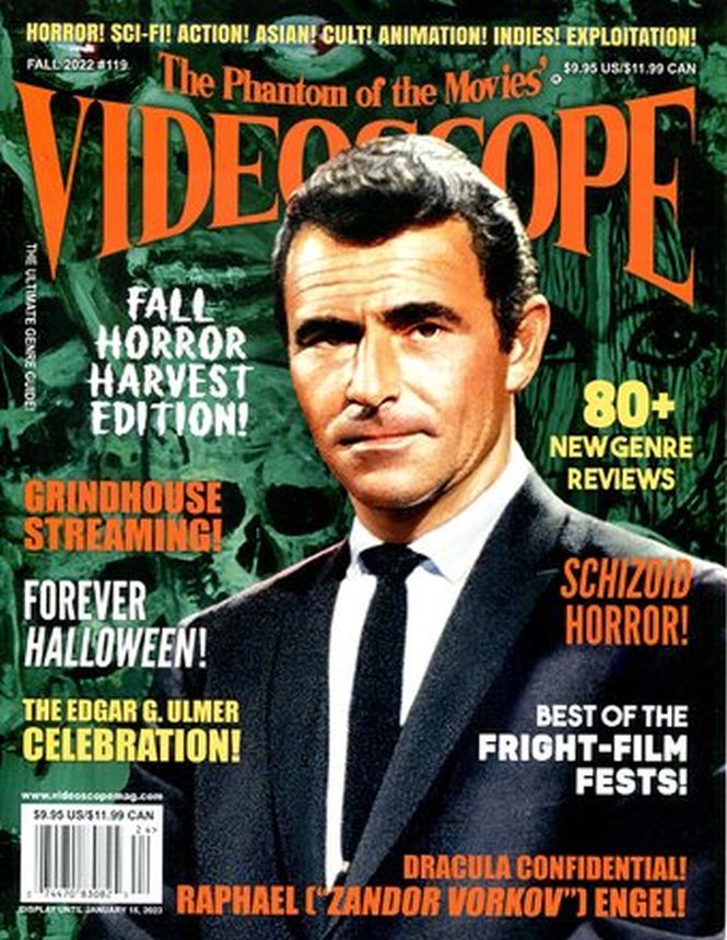 VIDEOSCOPE magazine side cover Issue 119 Fall 2022