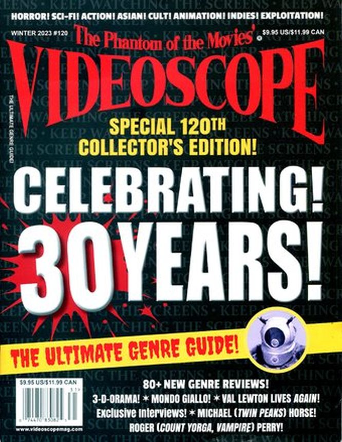 VIDEOSCOPE magazine side cover Issue 120 Winter 2022