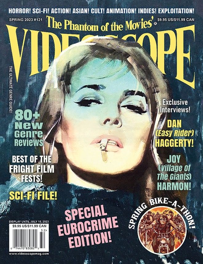 VIDEOSCOPE magazine side cover Issue 121 Spring 2023