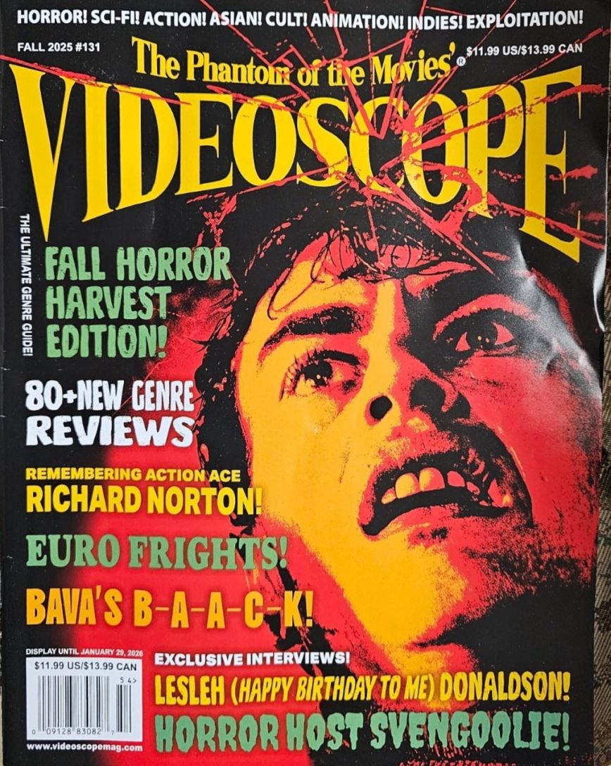 VIDEOSCOPE magazine side cover Issue 131 Fall 2025