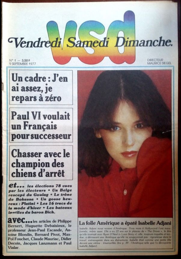 VSD magazine side cover Issue 1 9 September 1977