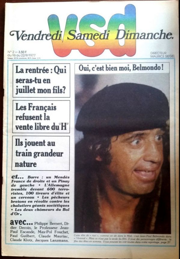 VSD magazine side cover Issue 2 16 September 1977