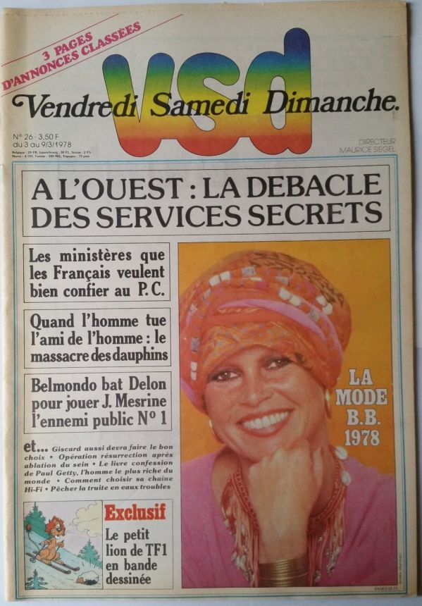 VSD magazine side cover Issue 26 3 March 1978