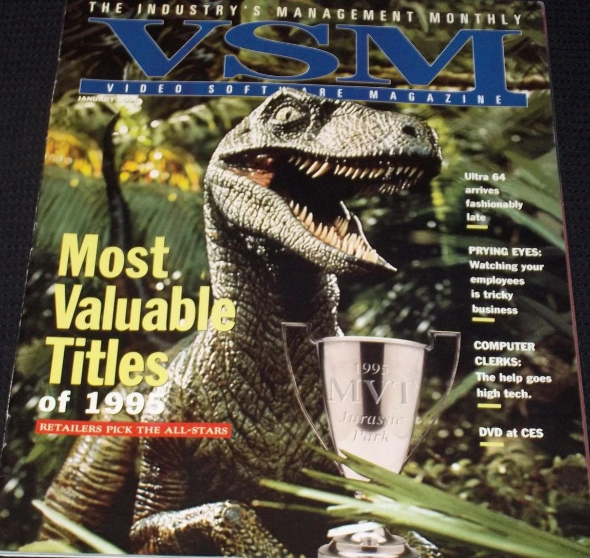 VIDEO SOFTWARE MAGAZINE magazine side cover  January 1996