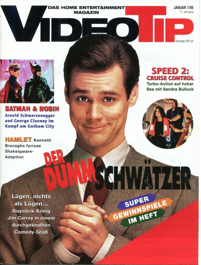 VIDEO TIP magazine side cover  January 1998