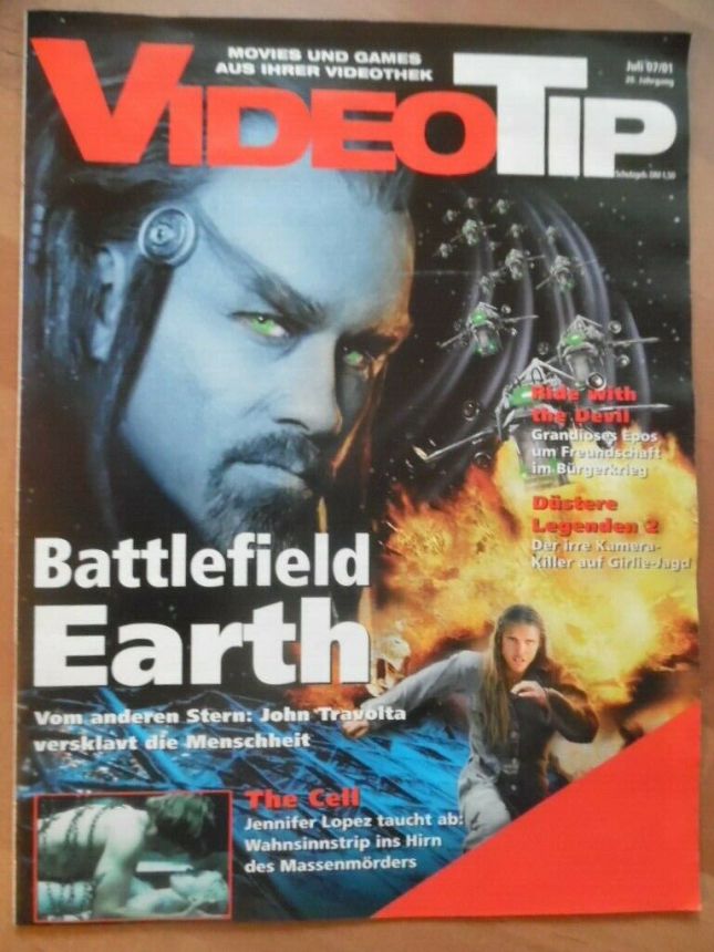 VIDEO TIP magazine side cover  July 2001