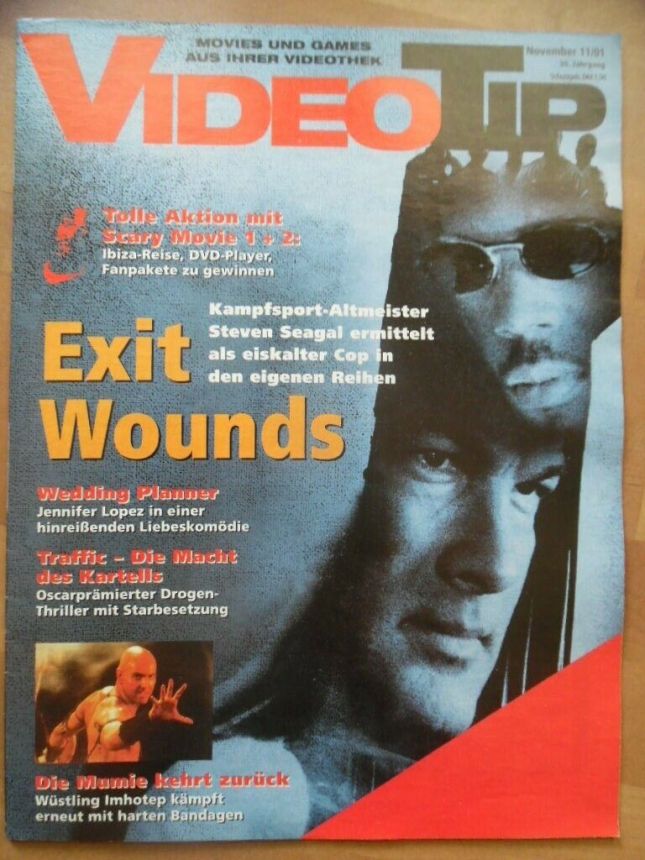 VIDEO TIP magazine side cover  November 2001