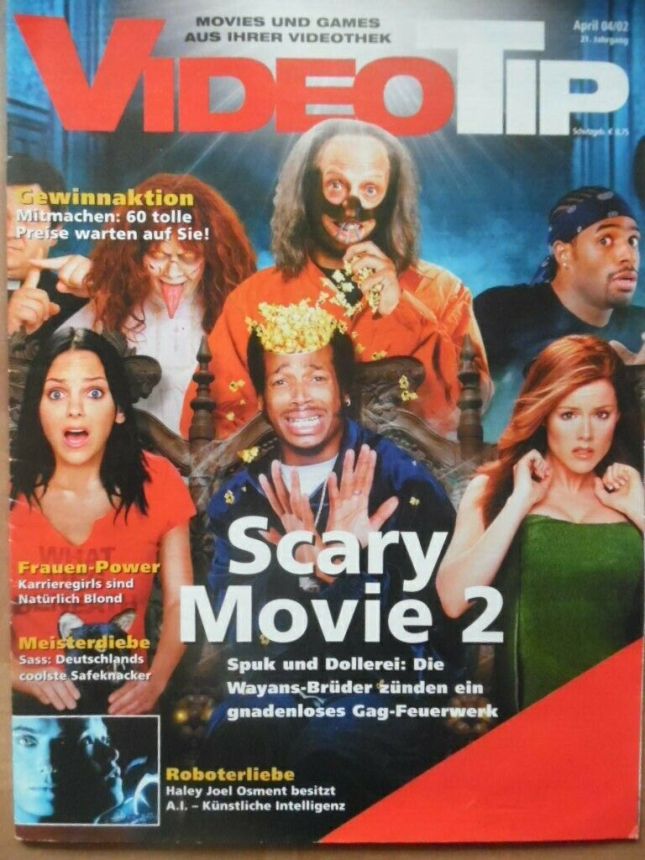 VIDEO TIP magazine side cover  April 2002