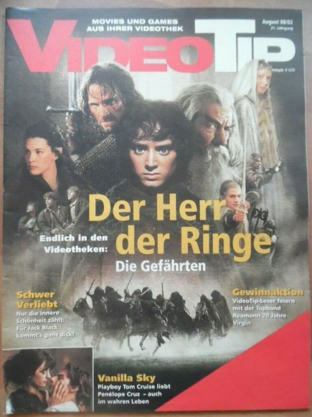 VIDEO TIP magazine side cover  August 2002