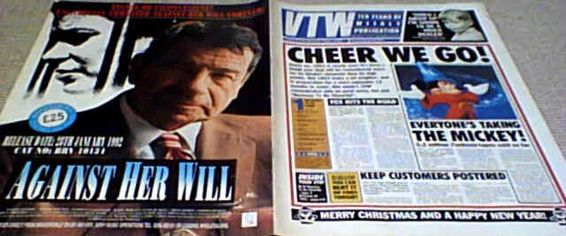 VIDEO TRADE WEEKLY magazine side cover  Vol 10 #51 23 December 1991