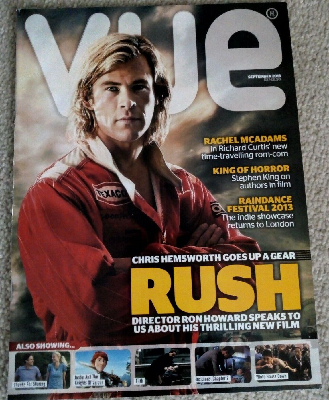 INSIDE VUE magazine side cover September 2013