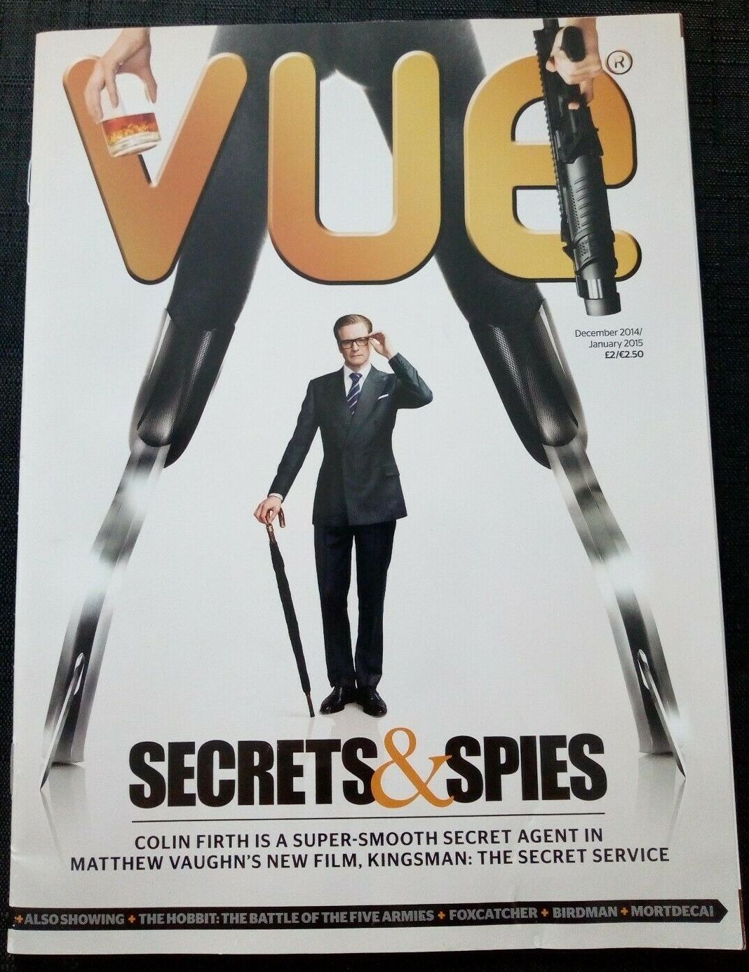 INSIDE VUE magazine side cover December 2014